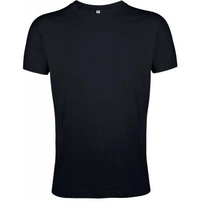 Купить Футболка мужская приталенная REGENT FIT 150, черная с нанесением