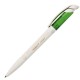 Купить Ручка шариковая Bio-Pen, белая с зеленым с нанесением логотипа