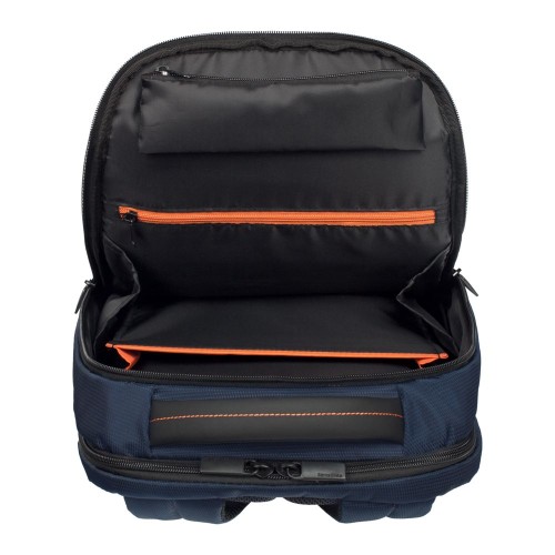 Купить Рюкзак для ноутбука Qibyte Laptop Backpack, синий с черными вставками с нанесением логотипа