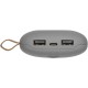 Купить Аккумулятор с беспроводной зарядкой Pebble Wireless 9000 мАч, серый с нанесением логотипа