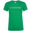 Купить Футболка женская «Классная», ярко-зеленая с нанесением логотипа