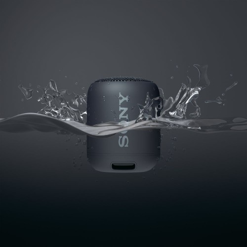 Купить Беспроводная колонка Sony SRS-XB12, черная с нанесением логотипа Купить Беспроводная колонка Sony SRS-XB12, черная с нанесением логотипа