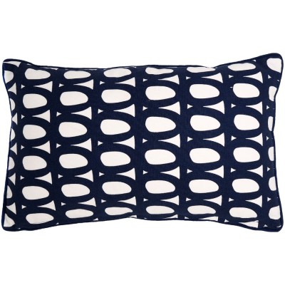 Купить Чехол на подушку Twirl, прямоугольный, темно-синий с нанесением логотипа