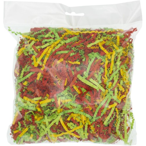 Купить Бумажный наполнитель Chip Mix, красный, желтый, зеленый с нанесением логотипа