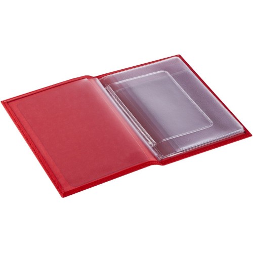 Купить Обложка для автодокументов Twill, красная с нанесением логотипа