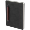 Купить Ежедневник Magnet с ручкой, черно-коричневый с нанесением логотипа