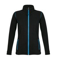 Куртка женская NOVA WOMEN 200, черная с ярко-голубым