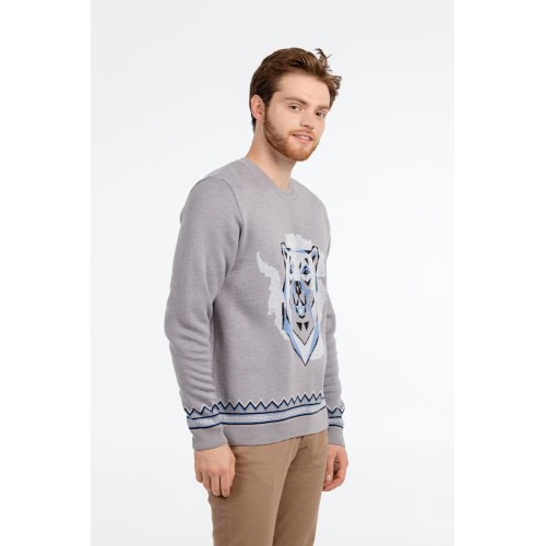 Купить Джемпер Totem Bear, серый с нанесением логотипа