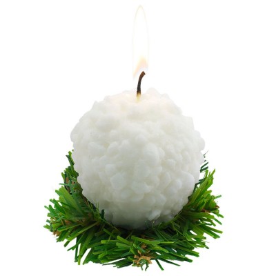 Купить Свеча «Снежок» с нанесением