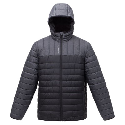 Купить Куртка мужская Outdoor, серая с черным с нанесением логотипа