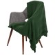 Купить Плед Pleat, зеленый с нанесением логотипа