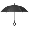 Купить Зонт-трость Charme, черный с нанесением логотипа