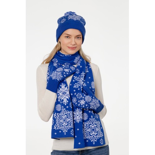 Купить Набор Snow Fashion, синий (василек) с нанесением логотипа Купить Набор Snow Fashion, синий (василек) с нанесением логотипа