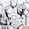 Купить Рюкзак-раскраска с мелками Iron Man, белый с нанесением логотипа