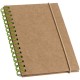 Купить Блокнот Mainspring, с зеленой пружиной с нанесением логотипа