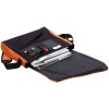 Купить Конференц сумка Unit Messenger, оранжево-черная с нанесением логотипа