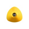 Купить Ручка шариковая Corner, желтая с белым с нанесением логотипа
