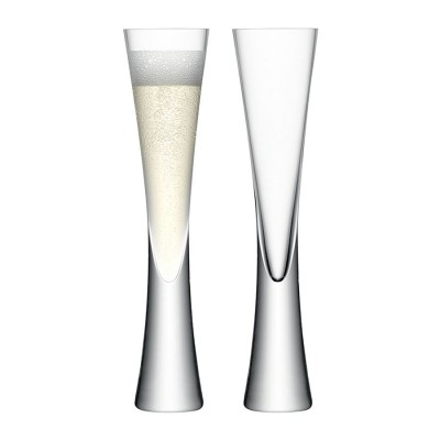 Купить Набор бокалов для шампанского Moya Flute, прозрачный с нанесением логотипа