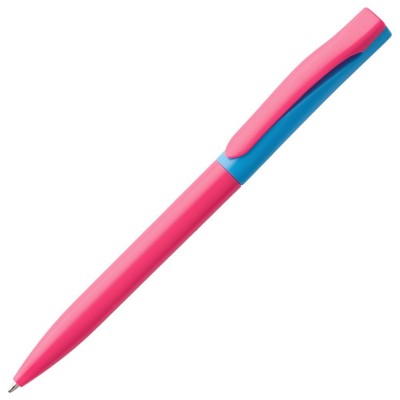 Купить Ручка шариковая Pin Special, розово-голубая с нанесением