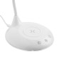 Купить Лампа с беспроводной зарядкой Bright Helper, белая с нанесением логотипа