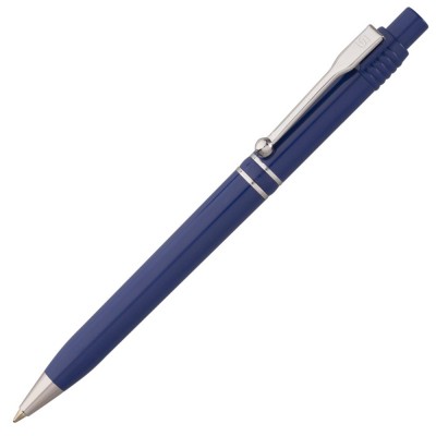 Купить Ручка шариковая Raja Chrome, синяя с нанесением