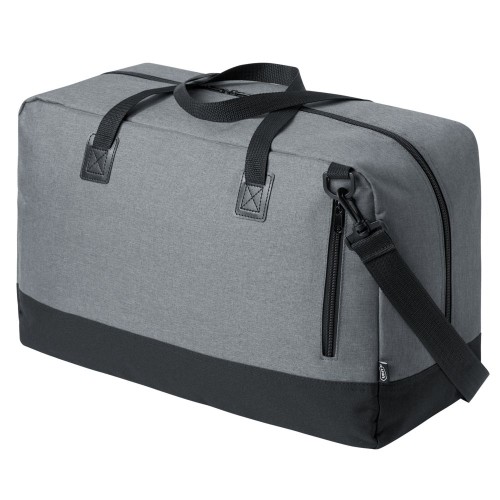 Купить Сумка дорожная с отделением для ноутбука Unit Bimo Weekend, серая с нанесением логотипа