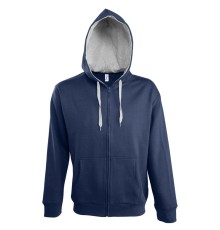 Толстовка мужская Soul Men 290 с контрастным капюшоном, темно-синяя