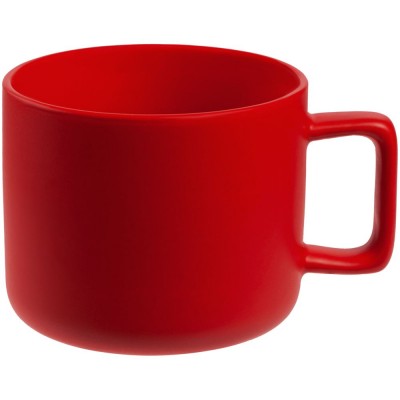 Купить Чашка Jumbo, матовая, красная с нанесением логотипа