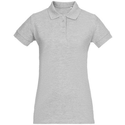 Купить Рубашка поло женская Virma Premium Lady, серый меланж с нанесением