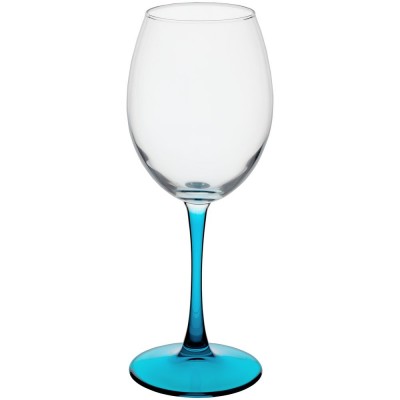 Купить Бокал для вина Enjoy, голубой с нанесением логотипа