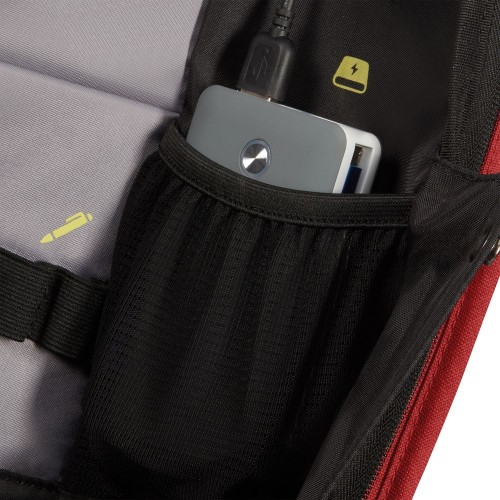 Купить Рюкзак для ноутбука Securipak, красный с нанесением логотипа
