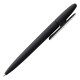Купить Ручка шариковая Prodir DS5 TRR-P Soft Touch, черная с белым с нанесением логотипа