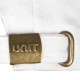 Купить Бейсболка Unit Trendy, белая с темно-синим кантом с нанесением логотипа