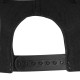 Купить Бейсболка Unit Snapback с прямым козырьком, черная с нанесением логотипа