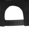 Купить Бейсболка Unit Snapback с прямым козырьком, черная с нанесением логотипа