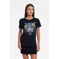 Футболка женская Jungle Look, темно-синяя