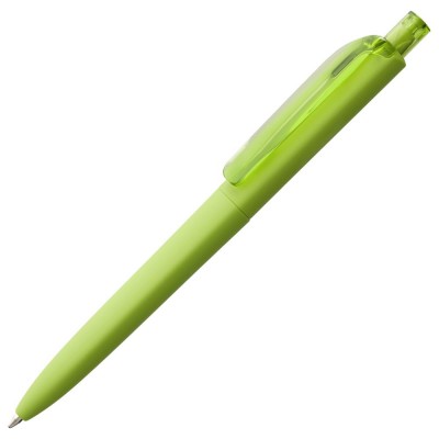 Купить Ручка шариковая Prodir DS8 PRR-T Soft Touch, зеленая с нанесением логотипа