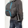 Купить Изотермический рюкзак Liten Fest, серый с синим с нанесением логотипа