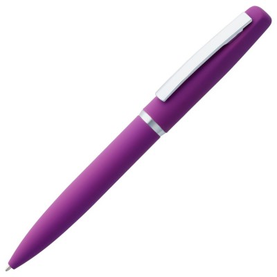 Купить Ручка шариковая Bolt Soft Touch, фиолетовая с нанесением