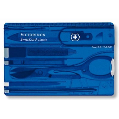 Купить Набор инструментов SwissCard, синий с нанесением логотипа