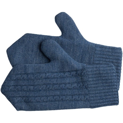 Купить Варежки Comfort Up, синий меланж с нанесением логотипа