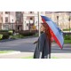 Купить Зонт наоборот Unit Style, трость, темно-синий с нанесением логотипа
