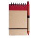 Купить Блокнот на кольцах Eco Note с ручкой, красный с нанесением логотипа