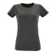 Купить Футболка женская REGENT FIT WOMEN, черный меланж с нанесением логотипа