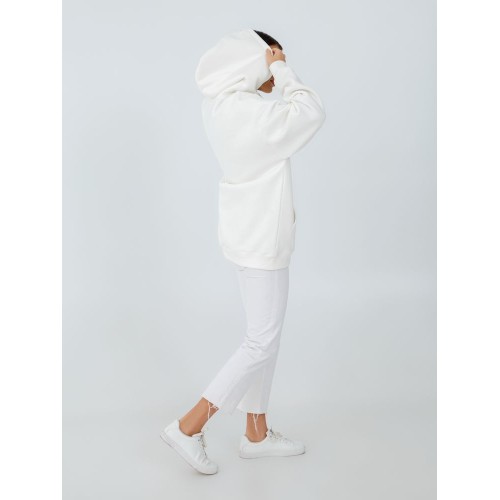 Купить Худи Kulonga Oversize, молочно-белое с нанесением логотипа