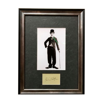 Купить Фото с автографом Чарли Чаплина с нанесением логотипа