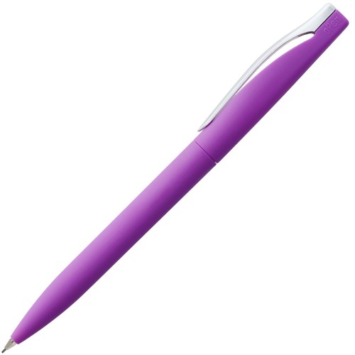 Купить Карандаш механический Pin Soft Touch, фиолетовый с нанесением логотипа
