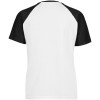 Купить Футболка мужская T-bolka Bicolor, белая с черным с нанесением логотипа
