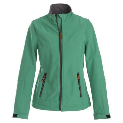 Купить Куртка софтшелл женская TRIAL LADY, зеленая с нанесением