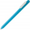 Купить Ручка шариковая Slider, голубая с белым с нанесением логотипа
